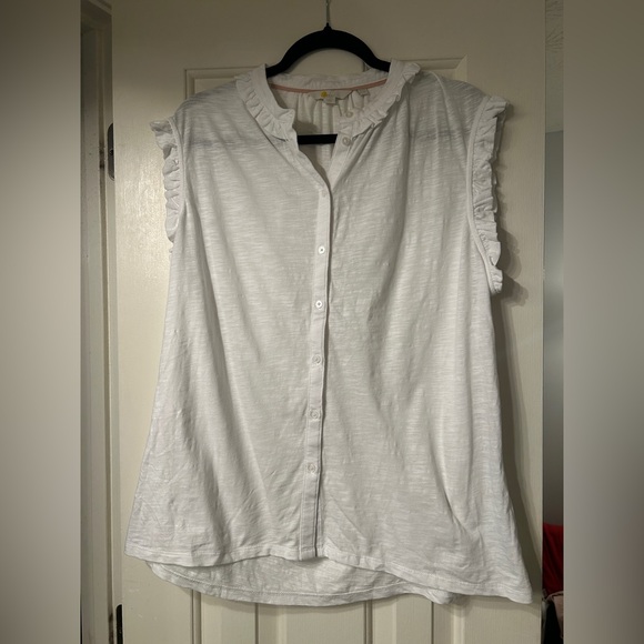 Boden Daphne Frilly Sleeveless Top - Picture 5 of 9